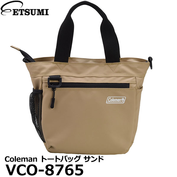 【送料無料】 エツミ VCO-8765 Coleman トートバッグ サンド カメラバッグ ショルダーバッグ たすき掛け インナーケース付き コールマン