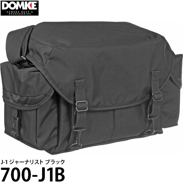 ドンケ カメラバッグ 【送料無料】 ドンケ 700-J1B J-1 ジャーナリスト ブラック [DOMKE カメラバッグ 一眼レフ ショルダーバッグ] ※欠品：納期未定（5/24現在）