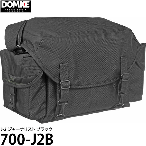 ドンケ カメラバッグ 【送料無料】 ドンケ 700-J2B J-2 ジャーナリスト ブラック [DOMKE カメラバッグ 一眼レフ ショルダーバッグ] ※欠品：納期未定（5/24現在）