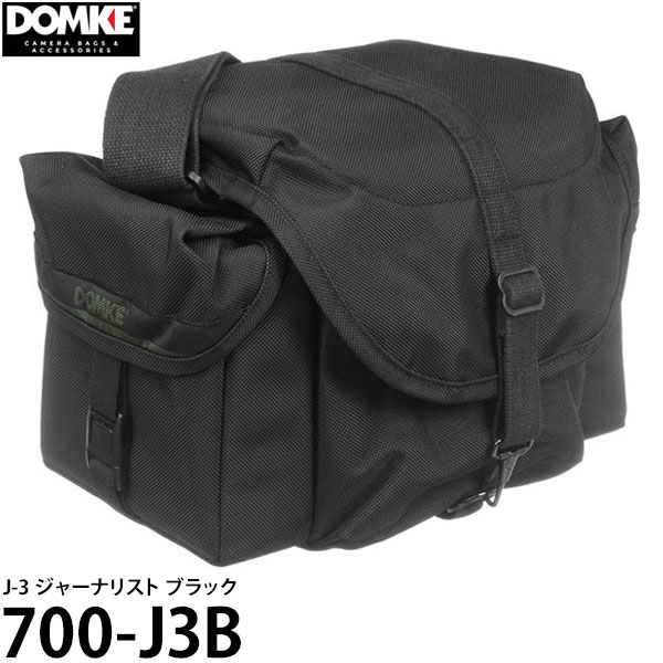 ドンケ カメラバッグ 【送料無料】 ドンケ 700-J3B J-3 ジャーナリスト ブラック [DOMKE カメラバッグ 一眼レフ ショルダーバッグ] ※欠品：納期未定（5/24現在）