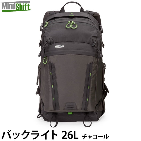 楽天写真屋さんドットコム【送料無料】 マインドシフトギア バックライト 26L フォトデイパック チャコール [MindShiftGEAR Backlight おすすめバックパック 一眼レフ対応カメラバッグ] ※欠品：納期未定（5/24現在）