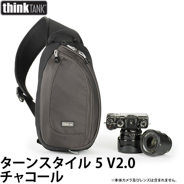 楽天写真屋さんドットコム【送料無料】 シンクタンクフォト ターンスタイル5 V2.0 チャコール [ミラーレスカメラ+レンズ2-4本+タブレット収納可能 スリング カメラバッグ]