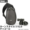 楽天写真屋さんドットコム【送料無料】 シンクタンクフォト ターンスタイル5 V2.0 チャコール [ミラーレスカメラ+レンズ2-4本+タブレット収納可能 スリング カメラバッグ]