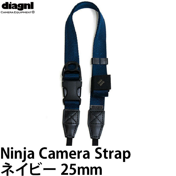 【メール便 送料無料】【即納】 ダイアグナル ニンジャストラップ25mm ネイビー [diagnl Ninja Camera Strap 忍者 たすき掛け ショルダーストラップ]