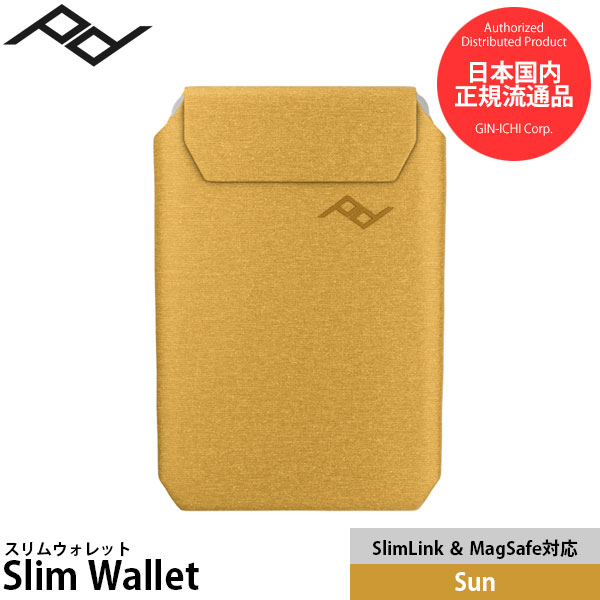 【メール便 送料無料】【即納】 ピークデザイン M-WA-AA-SN-1 スリムウォレット サン SlimLink対応スマートフォンケース背面取り付け用カードケース/MWAAASN1/PeakDesign