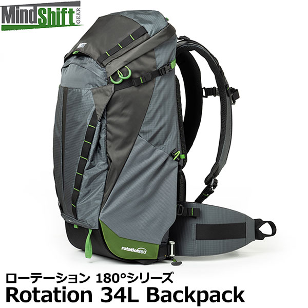 【送料無料】 マインドシフトギア ローテーション34L バックパック ブラック/ グレー カメラバッグ MindShiftGEAR Rotation 34L Backpack 国内正規品