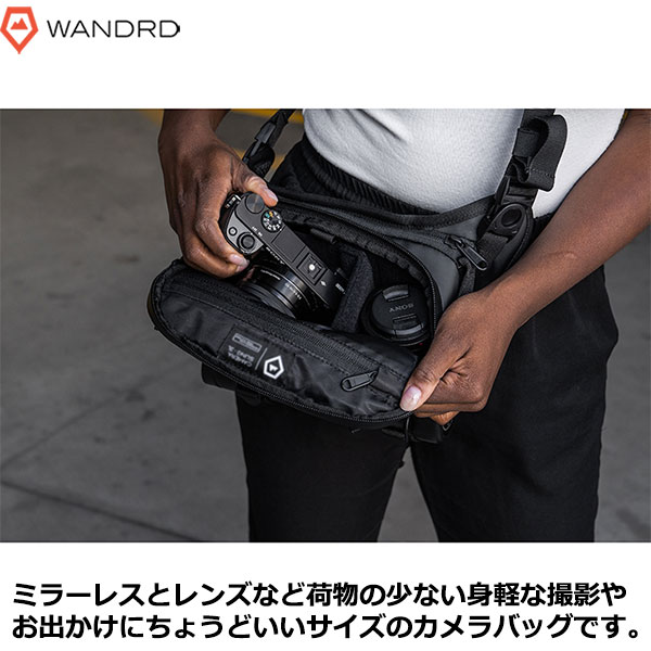 【送料無料】 ワンダード SLG3-BK-1 ローグスリング 3L ブラック [カメラバッグ WANDRD Roam Sling メッセンジャー ウエストバッグ 国内正規品] 2