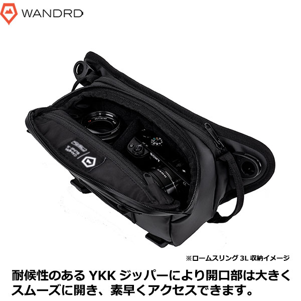 【送料無料】 ワンダード SLG3-BK-1 ローグスリング 3L ブラック [カメラバッグ WANDRD Roam Sling メッセンジャー ウエストバッグ 国内正規品] 3