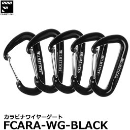 【メール便 送料無料】 フィルムスティックス FILMSTICKS FCARA-WG-BLACK カラビナワイヤーゲート 5個入 [Wire Gate Carabiner in Black]