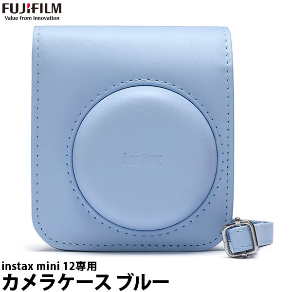  フジフイルム instax mini 12用カメラケース ブルー 