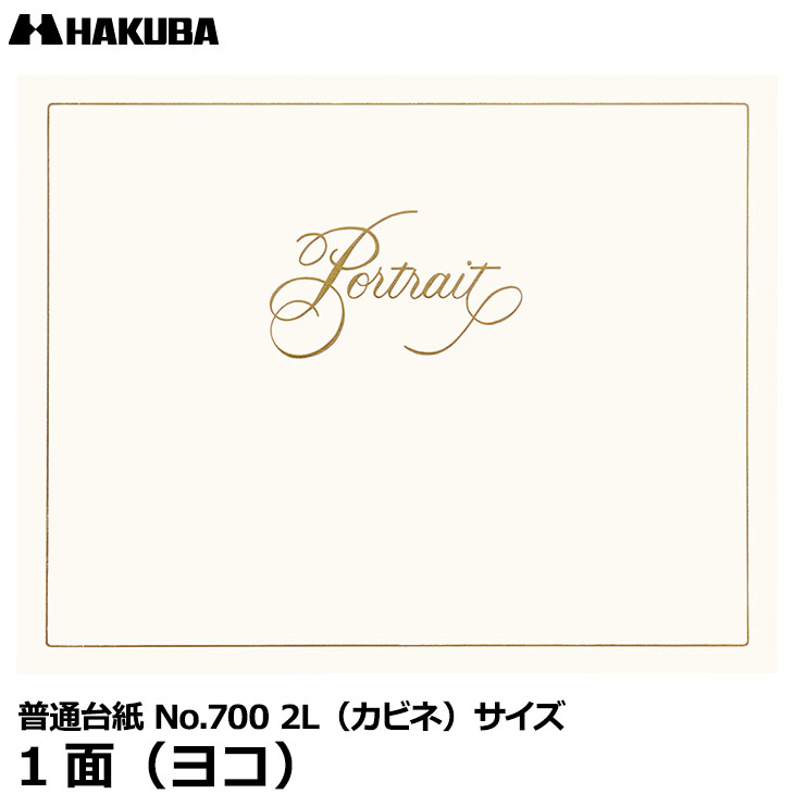 【メール便 送料無料】【即納】 ハクバ M700-2LY-1 普通台紙 No.700 2L（カビネ）サイズ 1面（ヨコ） [入学 結婚式 米寿 記念写真 写真台紙 日本製]