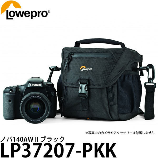 ロープロ カメラバッグ 【送料無料】 ロープロ LP37207-PKK ノバ140AW II ブラック [一眼レフカメラ＋ストロボ収納可能/ショルダーバッグ/カメラバッグ/Lowepro]