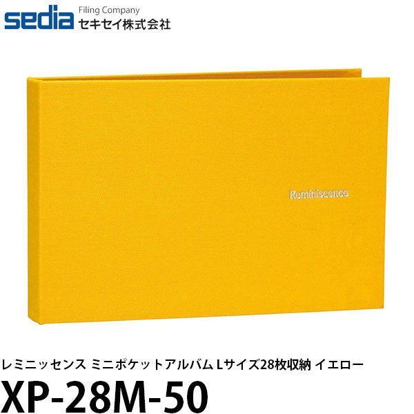 【メール便 送料無料】 セキセイ XP-28M-50 レミニッセンス ミニポケットアルバム Lサイズ28枚収納 イエロー [アルバム用/ポケットアルバム/写真用/SEKISEI]