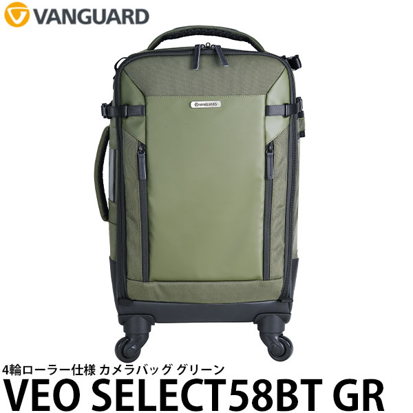 【送料無料】 バンガード VANGUARD VEO SELECT58T GR カメラバッグ グリーン [バックパック ローラーバッグ ヴィオセレクト ミラーレス一眼レフ 国内正規品]