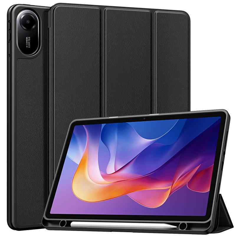 Xiaomi スマートカバー タブレットスタンドケース ペン収納 オートスリープ機能 TPUバック PU 全面保護 耐衝撃 傷つき防止 軽量 取付簡単