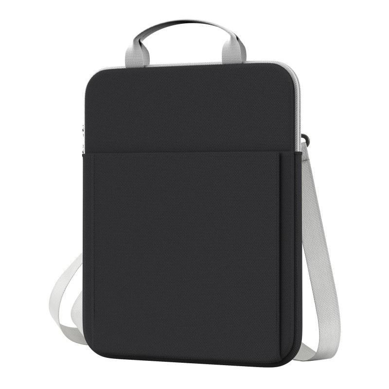 [] タブレットケース 小学生タブレットバッグ 11.6インチまで対応 PC収納バッグ ポリウレタン製 大容量収納 手提げバンド/肩ストラップ付き 全面保護 MacBook Air 11.6in/iPad Pro11/Air5/10.2/mini6/Sf
