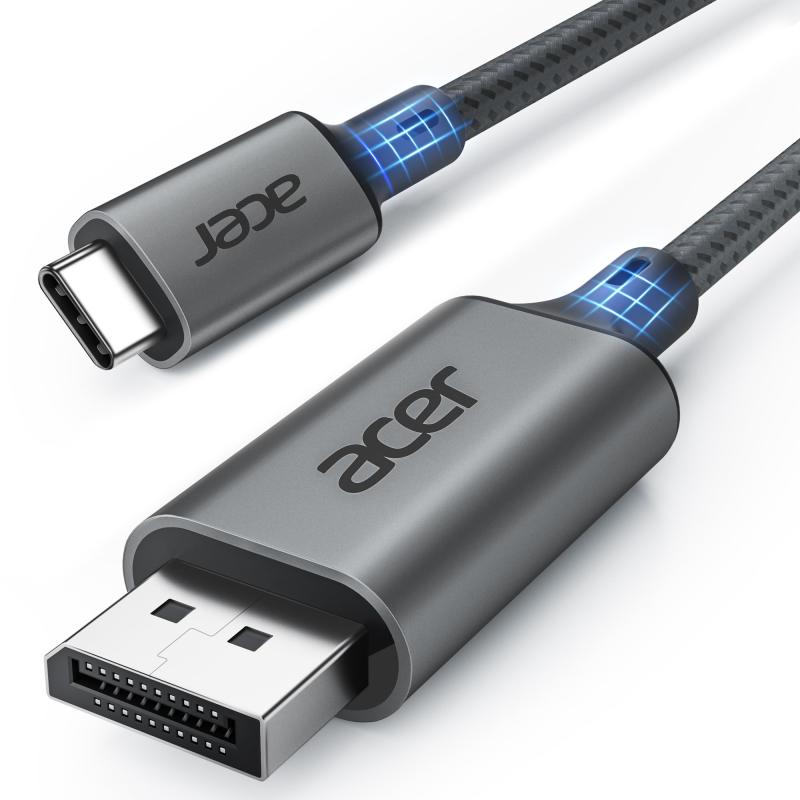 USB C DisplayPort ケーブルプレミアムパフォーマンス - USB C から ディスプレイポート ケーブルは、ホームオフィスやゲーミング体験を大幅に向上させ、臨場感のある映像をお楽しみいただけます。USB-C（Thunderbolt 3/4対応）のノートPC、タブレット、AndroidスマートフォンをDisplayPort対応のモニターやプロジェクターに接続し、最大4K@60Hz（2K@144Hz、2K@165Hz、2K@170Hz対応）で映像を楽しむことができます。追加のドライバは不要で、プラグ＆プレイで簡単に接続できます。*注意：一方向のデータ転送です。耐久性のあるデザイン - USB-Cポートには革新的な滑り止め設計が施されており、簡単に抜き差しできます。コンパクトで超薄型のアルミニウム製ハウジングは、ひび割れを防止します。さらに、耐久性のあるナイロン編みケーブルが曲げに強く、安定した映像伝送を確保します。購入前にご確認ください こちらは USB C から DisplayPort ケーブルです。USB C オスポートから DisplayPort オスポートへの一方向伝送で、HDMIポートには対応しておりません。[DisplayPortは角が欠けた平らな長方形の形状です。] 詳細な互換性情報をご確認の上、お使いのデバイスが対応しているかご確認ください。幅広い互換性 - USB-C 3.1およびThunderbolt 3/4ポートインターフェースで「ビデオ出力（DP Alt Mode）」をサポートしています。MacBook Pro 2021/2019/2018/2017/2016、iMac 2021/2020/2019/2018/2017、Mac mini 2020/2018、iPad Pro 2021/2020/2018、 XPS 17/15/13、Sface Book 3/2、Pixelbook、Yoga 920、Samsung Galaxy S22/21/20/10/9/8、Note20/10/9/8、Razer Blade、Intel NUC Skull Canyon、Pixel Slateなどに対応しています。安心のカスタマーサポート - は品質とお客様の満足を最優先に考えています。本製品には12か月のサポートを提供。互換性や使用方法についてな点がございましたら、サポートチームが丁寧に対応いたします。