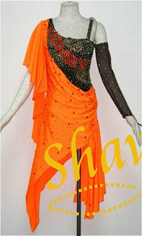 社交ダンス・社交ダンスドレス・競技用ドレス ダンス衣装・ステージ衣装・ドレスデモ衣装 デモドレス・カラオケ・舞台・演奏会・発表会ドレス【送料無料】【セミオーダー】競技用ラテンドレスラテンドレス チャチャドレス