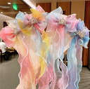 送料無料 ヘアピン かみとめ 子供 2点セット ribbon リボン クラウン レース メッシュ 女の子 女児 ヘアアクセサリー 髪飾り ヘアアクセ ヘアクリッ...