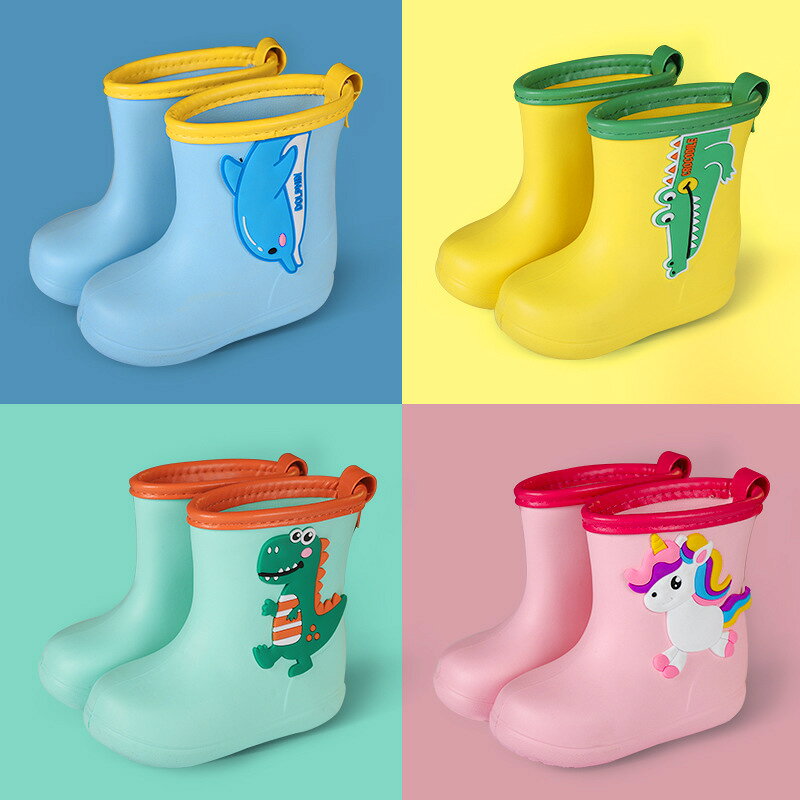 shawrichの送料無料 子供レインブーツ レインシューズ　梅雨対策　長靴 キッズ ジュニア 防水 雨靴 男の子 女の子 キッズ おしゃれ ラバーシューズ 可愛い 子ども長靴 レイン ブーツ ボーイズ 女の子　靴 雨具 子供 子供長靴　【楽天海外通販】｜アングル2