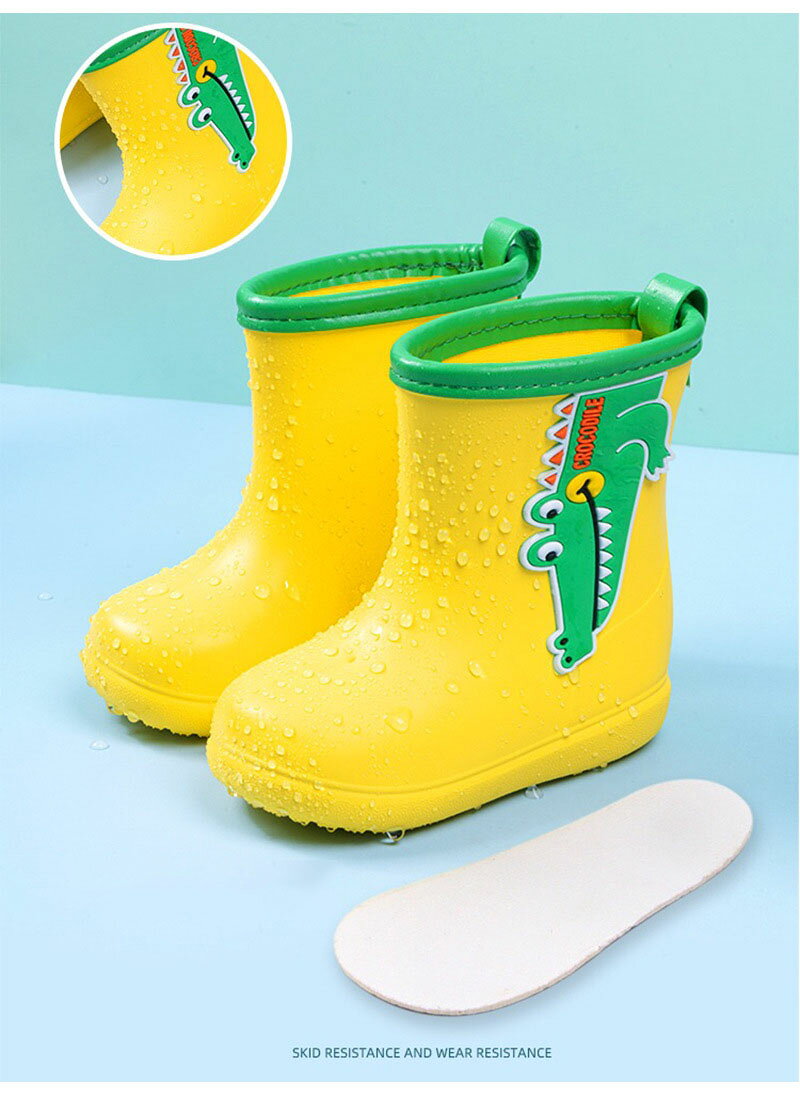shawrichの送料無料 子供レインブーツ レインシューズ　梅雨対策　長靴 キッズ ジュニア 防水 雨靴 男の子 女の子 キッズ おしゃれ ラバーシューズ 可愛い 子ども長靴 レイン ブーツ ボーイズ 女の子　靴 雨具 子供 子供長靴　【楽天海外通販】｜アングル3