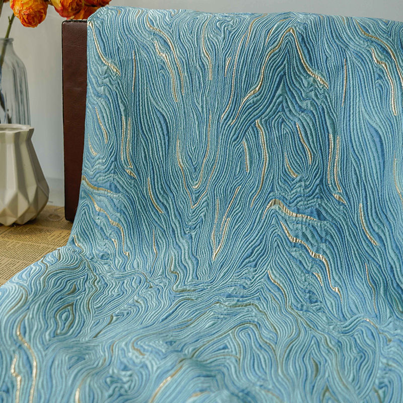 送料無料 全10色 140cm幅 90cm単位 生地 布 布地 きじ ジャカード生地 色織り 山脈柄 楽天海外通販