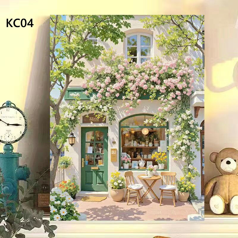 窓辺、バルコニー、テラス、街角雑貨店を描いた癒し系ガーデン風景 4 種セット。 明るい自然光、豊かな緑と花、青空と湖・海が特長。ジブリ調の柔らかい色彩で、ナチュラル・カントリーインテリアにぴったり。 寝室、ダイニング、カフェ、雑貨屋の壁飾りに大人気。塗り分けラインが鮮明で初心者でも描きやすい。 白い窓辺の読書スポット。開いた本、コップ、デイジーが並び、窓の外に湖と山々、巨大な積雲が広がる静かな午後。ガラス張りのサンルームバルコニー。テラステーブルと藤椅子、たくさんの植木鉢の花。遠くに湖と緑の山が望める。つるバラに囲まれた地中海風テラス。石張りの床、藤製ソファセット、花のアーチ越しに青い海が見えるメルヘン風景。花に覆われた可愛らしい雑貨店。緑のドア、アーチ型ショーウィンドウ、木々と野花が彩るヨーロッパ街角。 商品説明 商品内容 塗り絵セット セット内容 数字が印刷された白抜きキャンバス1枚(インナーフレーム付） 筆 アクリル絵の具 壁がけ用フックとネジ 生産国 中国 納期 【配送に関する重要なお知らせ】 本商品はアクリル絵の具を含んでいるため、海外発送は特別な輸送チャネルを通す必要がございます。 そのため、配送には通常よりお時間を頂戴しますことをあらかじめご了承ください。 【通常の流れ】: 発送まで：ご注文後、5営業日以内に発手配いたします。 お届けまで：発送後、お届けまでに1〜2週間程度を要する場合がございます。 注意書き ※手塗りのペイント商品となりますので、完成時に見本と多少の誤差が生じる場合もございますのでご了承くださいませ。 ※モニターの発色により実物と色味が多少異なる場合がございます。 活用イベントのご提案 ギフト 記念日 年末年始 プレゼント サプライズ お祝い 誕生日プレゼント 結婚記念日 バースデー 自由研究 冬休み 春休み 夏休み 子ども 塗り絵 小学生 工作 インテリア 絵画 DIY絵画 趣味 手作りプレゼント 母の日 父の日 バレンタイン ホワイトデー お盆 敬老の日 連休 雑貨 おしゃれ 絵画 壁掛け インテリア 　 自由研究 小学生 キット　自由研究 女の子　 自由研究 男の子　趣味　 ひとり　大人から始める趣味　おうち時間充実アイテム　おうち時間充実グッズ　福利厚生　手作りギフト おしゃれギフト　 DIY プレゼント ハンドメイド　雑貨　週末　おこもり　おうち休日　おうち時間 自粛生活　 巣ごもりグッズ 暇つぶし グッズ 頭の体操 入院 便利 グッズ 手作りキット 大人 工作 キット 工作キット 子供 ハンドメイド雑貨 手作りキット 子供 ハンドメイド キット おうち時間グッズ おうち時間キット おうち時間 キット お家時間 リラックス ぬりえ バレンタイン チョコ以外 おしゃれ 飾り かわいい 装飾 手作り バレンタイン 花 子供 プレゼント プチギフト モンステラ プルメリア アートポスター フレーム付き アートパネル インテリア 小さい アート パネル アートパネル アートポスター 運気が上がる絵 ファブリックパネル 絵画 インテリアアートパネル 壁掛け 玄関 絵 ファブリックパネル 玄関 開運 絵画 風水 玄関 おすすめ キャンバス アート インテリア 壁掛け 北欧 北欧アート こんな物をお探しの方にオススメ 暇つぶし おもちゃ　暇つぶし 子供 グッズ　入院 大人 暇つぶし　アートパネル モダン　アートパネル 北欧　アートパネル モダン 玄関　アートパネル 風景　アートパネル モノクロ　アートパネル モノトーン　　ペイントバイナンバー　アート　ボード　アートボード タペストリー グッズ 頭の体操 脳活 脳トレ 高齢者 アタマのトレーニング 指先 入院 便利 リハビリグッズ リハビリ グッズ お部屋の模様替え グッズ SNS映え　お部屋づくり　外出自粛　お手頃価格のインテリア 小さい　ミニ　ミニサイズ　カフェ風インテリア 雑貨　デザイナーズ家具　オブジェ　リプロダクト　照明　壁面装飾　壁面飾り　壁画　壁掛け　壁掛けアート　壁かけアート　壁かけ専門　壁飾り　飾り　壁に飾る 飾る オーナメント　タペストリー　ウォールアート　ウォールパネル　モダンアート　ミニアート　絵画 画像　アート パネル　アートパネル　インテリアアートパネル　 初心者 上級者 セット 上級者 初心者セット 四角 スクエア バンクシー 額縁 桜 動物 大型 お城 犬 ダイアモンドアート ダイアモンドアートキット ダイアモンドアートセット アートフレーム　アートパネル・アートボード　アートボード　アートポスター　ポスターフレーム　poster　サインボード　サインプレート　木製看板　木製アート看板　ウッドボード　ウォールプレート　ウォールステッカー　ウォールシール　ステッカー　壁かざり用ポストカード　壁紙　装飾品　アイテム　グッズ　置物　DIY用品　輸入雑貨　アメリカン雑貨　アメ雑貨　USA雑貨　ヴィンテージ雑貨　ビンテージ雑貨　壁飾り　壁デコ　デコレーション　ウォールデコレーション　装飾　飾り付け　絵　絵画　イラスト　装飾画　壁面装飾　壁に吊るす　プリント　飾り付け 飾りつけ　店内ディスプレイ　ホームパーティー　イベント　ビンゴ　景品　SNS映え　人気　おしゃれ　お洒落　オシャレ　彩り　インパクト　ニッチ　イメージアップ　ナチュラル　シンプル　カントリースタイル　ブルックリンスタイル　癒し　元気　幸せ 　こだわり　珍しい　目隠し　アクセント　ドラマ撮影　映画撮影　おうち時間　テレワーク　リモートワーク　ZOOM　ZOOM会議　ズーム　ズーム会議　背景　実用的　お手軽　新生活　一人暮らし　独り暮らし　二人暮らし　夫婦暮らし　引っ越し　引越し　模様替え　改築　改装 注意事項 ・お客様が通常と同じお買い物ステップで安心して海外の商品を購入できるよう、楽天市場から指定を受けた委託先である（株）コマースロボティクスが、当店の店舗運営業務を行います。 ・当店でご購入された商品は、原則として、「個人輸入」としての取り扱いになり、全て中国からお客様のもとへ直送されます。 ・個人輸入される商品は、全てご注文者自身の「個人使用・個人消費（日本に居住する者に寄贈される物で、当該寄贈を受ける者の個人的な使用に供される場合を含みます。）」が前提となります。第三者への譲渡・転売が法令で禁止されるもの（医薬品、医薬部外品、化粧品等を含みますが、これに限られません。）もございますのでご注意下さい。 ・通関時に関税・輸入消費税が課税される可能性があります。課税額はご注文時には確定しておらず、通関時に確定しますので、商品の受け取り時に着払いでお支払いください。詳細はこちらご確認下さい。 ・色がある場合、モニターの発色の具合によって実際のものと色が異なる場合がある。