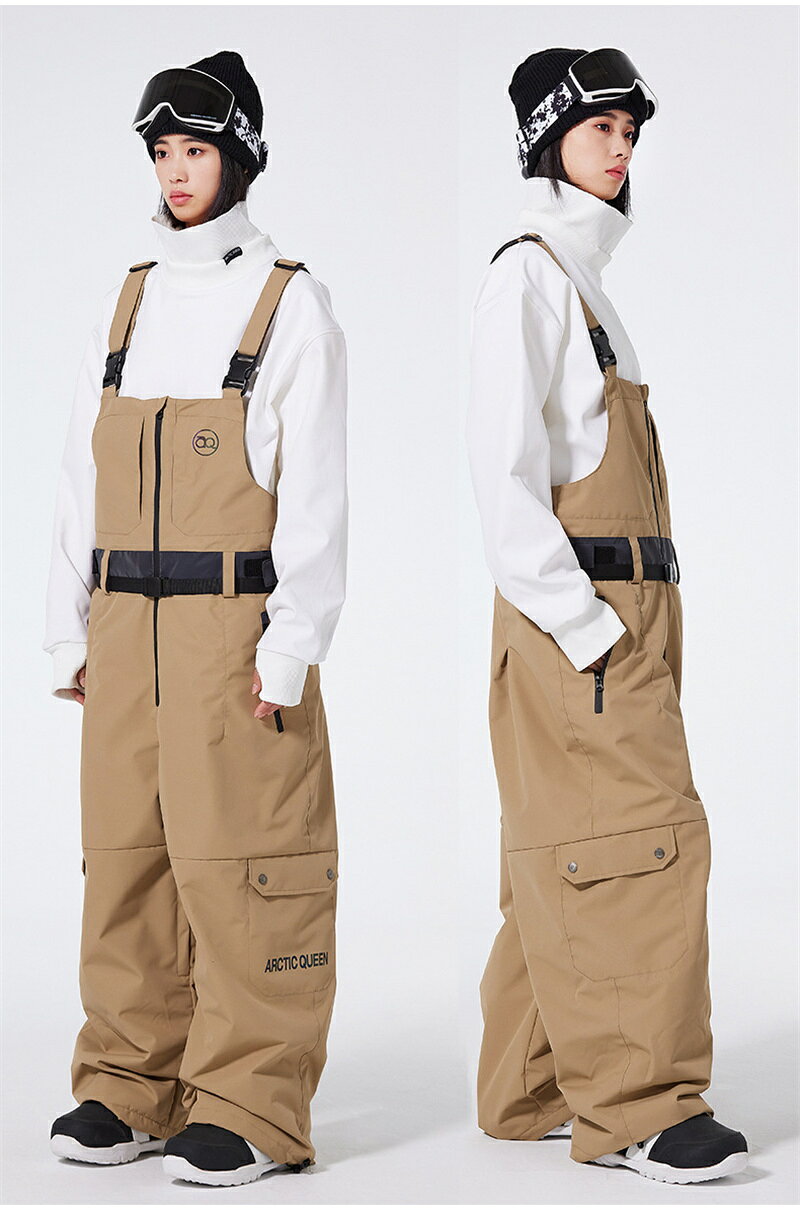 楽天市場】ビブパンツ スノーボード レディース（カラーベージュ）の通販
