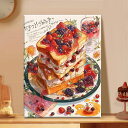 送料無料 サンドイッチ柄 塗り絵 数字 油絵 数字塗り絵 数字油絵セット 大人の塗り絵 ぬりえ インナーフレーム付 初心者向け 油絵風 絵画 美術品 DIY絵 ...