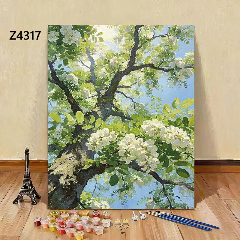 木漏れ日と満開の白い花の木を描いた厚塗り油絵風デジタルオイルペインティング 6 種セット。 太陽の光、瑞々しい緑の葉、清楚な白い花が特徴。昼間・夕暮れと光の変化が楽しめる。 ベッドルーム、書斎、玄関、ナチュラルカフェの壁飾りにおすすめ。 大きな木の枝と白い花々。柔らかな自然光が葉と花に降り注ぎ、穏やかな春の雰囲気。 夕暮れ調の森、黄金色の光が木々の隙間から溢れ、白い花が幻想的に浮かび上がる。 濃い緑の葉と白い花、木漏れ日が木肌に映る。明暗の対比が美しく、落ち着いた大人の雰囲気。 澄んだ水色空、太い幹から伸びる枝に白い花房。明るく爽やかな構図。 大木を中心に白い花が咲き誇り、上部から太陽の光が降り注ぐ。躍動感あふれる一枚。 商品説明 商品内容 塗り絵セット セット内容 数字が印刷された白抜きキャンバス1枚(インナーフレーム付） 筆 アクリル絵の具 壁がけ用フックとネジ 生産国 中国 納期 【配送に関する重要なお知らせ】 本商品はアクリル絵の具を含んでいるため、海外発送は特別な輸送チャネルを通す必要がございます。 そのため、配送には通常よりお時間を頂戴しますことをあらかじめご了承ください。 【通常の流れ】: 発送まで：ご注文後、5営業日以内に発手配いたします。 お届けまで：発送後、お届けまでに1〜2週間程度を要する場合がございます。 注意書き ※手塗りのペイント商品となりますので、完成時に見本と多少の誤差が生じる場合もございますのでご了承くださいませ。 ※モニターの発色により実物と色味が多少異なる場合がございます。 活用イベントのご提案 ギフト 記念日 年末年始 プレゼント サプライズ お祝い 誕生日プレゼント 結婚記念日 バースデー 自由研究 冬休み 春休み 夏休み 子ども 塗り絵 小学生 工作 インテリア 絵画 DIY絵画 趣味 手作りプレゼント 母の日 父の日 バレンタイン ホワイトデー お盆 敬老の日 連休 雑貨 おしゃれ 絵画 壁掛け インテリア 　 自由研究 小学生 キット　自由研究 女の子　 自由研究 男の子　趣味　 ひとり　大人から始める趣味　おうち時間充実アイテム　おうち時間充実グッズ　福利厚生　手作りギフト おしゃれギフト　 DIY プレゼント ハンドメイド　雑貨　週末　おこもり　おうち休日　おうち時間 自粛生活　 巣ごもりグッズ 暇つぶし グッズ 頭の体操 入院 便利 グッズ 手作りキット 大人 工作 キット 工作キット 子供 ハンドメイド雑貨 手作りキット 子供 ハンドメイド キット おうち時間グッズ おうち時間キット おうち時間 キット お家時間 リラックス ぬりえ バレンタイン チョコ以外 おしゃれ 飾り かわいい 装飾 手作り バレンタイン 花 子供 プレゼント プチギフト モンステラ プルメリア アートポスター フレーム付き アートパネル インテリア 小さい アート パネル アートパネル アートポスター 運気が上がる絵 ファブリックパネル 絵画 インテリアアートパネル 壁掛け 玄関 絵 ファブリックパネル 玄関 開運 絵画 風水 玄関 おすすめ キャンバス アート インテリア 壁掛け 北欧 北欧アート オススメご利用場所 店舗　カフェ　おうちカフェ 喫茶店　BAR　バー おうちバー バーごっこ　バル　ホテル　レストラン　アメリカンダイナー　飲食店　居酒屋　スパ　テレビ局　撮影スタジオ セット　ライブハウス　美容院　美容室　理容院　理容室　デザイナーズマンション　賃貸部屋　賃貸マンション　ワンルームマンション　ガレージ　車庫　倉庫　物置 お家の中の飾れる場所アイデア 自宅　家 部屋の内装　狭い部屋　ワンルーム　男子部屋　女子部屋　大人の小部屋　書斎　子供部屋　リビングルーム　リビング　デスク　勉強机　テーブル　ラック　ダイニング　キッチン　寝室　床の間　トイレ　洗面所　玄関　廊下 本棚　飾り棚　ドア　扉　棚　冷蔵庫　ベランダ　ガレージ　車庫　駐車場　屋外　庭　ガーデニング　応接室　ロビー　エレベーター　エレベーターホール　客室　個室　脱衣所 おうちじかん　おうち時間 こんな物をお探しの方にオススメ 暇つぶし おもちゃ　暇つぶし 子供 グッズ　入院 大人 暇つぶし　アートパネル モダン　アートパネル 北欧　アートパネル モダン 玄関　アートパネル 風景　アートパネル モノクロ　アートパネル モノトーン　　ペイントバイナンバー　アート　ボード　アートボード タペストリー グッズ 頭の体操 脳活 脳トレ 高齢者 アタマのトレーニング 指先 入院 便利 リハビリグッズ リハビリ グッズ お部屋の模様替え グッズ SNS映え　お部屋づくり　外出自粛　お手頃価格のインテリア 小さい　ミニ　ミニサイズ　カフェ風インテリア 雑貨　デザイナーズ家具　オブジェ　リプロダクト　照明　壁面装飾　壁面飾り　壁画　壁掛け　壁掛けアート　壁かけアート　壁かけ専門　壁飾り　飾り　壁に飾る 飾る オーナメント　タペストリー　ウォールアート　ウォールパネル　モダンアート　ミニアート　絵画 画像　アート パネル　アートパネル　インテリアアートパネル　 初心者 上級者 セット 上級者 初心者セット 四角 スクエア バンクシー 額縁 桜 動物 大型 お城 犬 ダイアモンドアート ダイアモンドアートキット ダイアモンドアートセット アートフレーム　アートパネル・アートボード　アートボード　アートポスター　ポスターフレーム　poster　サインボード　サインプレート　木製看板　木製アート看板　ウッドボード　ウォールプレート　ウォールステッカー　ウォールシール　ステッカー　壁かざり用ポストカード　壁紙　装飾品　アイテム　グッズ　置物　DIY用品　輸入雑貨　アメリカン雑貨　アメ雑貨　USA雑貨　ヴィンテージ雑貨　ビンテージ雑貨　壁飾り　壁デコ　デコレーション　ウォールデコレーション　装飾　飾り付け　絵　絵画　イラスト　装飾画　壁面装飾　壁に吊るす　プリント　飾り付け 飾りつけ　店内ディスプレイ　ホームパーティー　イベント　ビンゴ　景品　SNS映え　人気　おしゃれ　お洒落　オシャレ　彩り　インパクト　ニッチ　イメージアップ　ナチュラル　シンプル　カントリースタイル　ブルックリンスタイル　癒し　元気　幸せ 　こだわり　珍しい　目隠し　アクセント　ドラマ撮影　映画撮影　おうち時間　テレワーク　リモートワーク　ZOOM　ZOOM会議　ズーム　ズーム会議　背景　実用的　お手軽　新生活　一人暮らし　独り暮らし　二人暮らし　夫婦暮らし　引っ越し　引越し　模様替え　改築　改装 注意事項 ・お客様が通常と同じお買い物ステップで安心して海外の商品を購入できるよう、楽天市場から指定を受けた委託先である（株）コマースロボティクスが、当店の店舗運営業務を行います。 ・当店でご購入された商品は、原則として、「個人輸入」としての取り扱いになり、全て中国からお客様のもとへ直送されます。 ・個人輸入される商品は、全てご注文者自身の「個人使用・個人消費（日本に居住する者に寄贈される物で、当該寄贈を受ける者の個人的な使用に供される場合を含みます。）」が前提となります。第三者への譲渡・転売が法令で禁止されるもの（医薬品、医薬部外品、化粧品等を含みますが、これに限られません。）もございますのでご注意下さい。 ・通関時に関税・輸入消費税が課税される可能性があります。課税額はご注文時には確定しておらず、通関時に確定しますので、商品の受け取り時に着払いでお支払いください。詳細はこちらご確認下さい。 ・色がある場合、モニターの発色の具合によって実際のものと色が異なる場合がある。