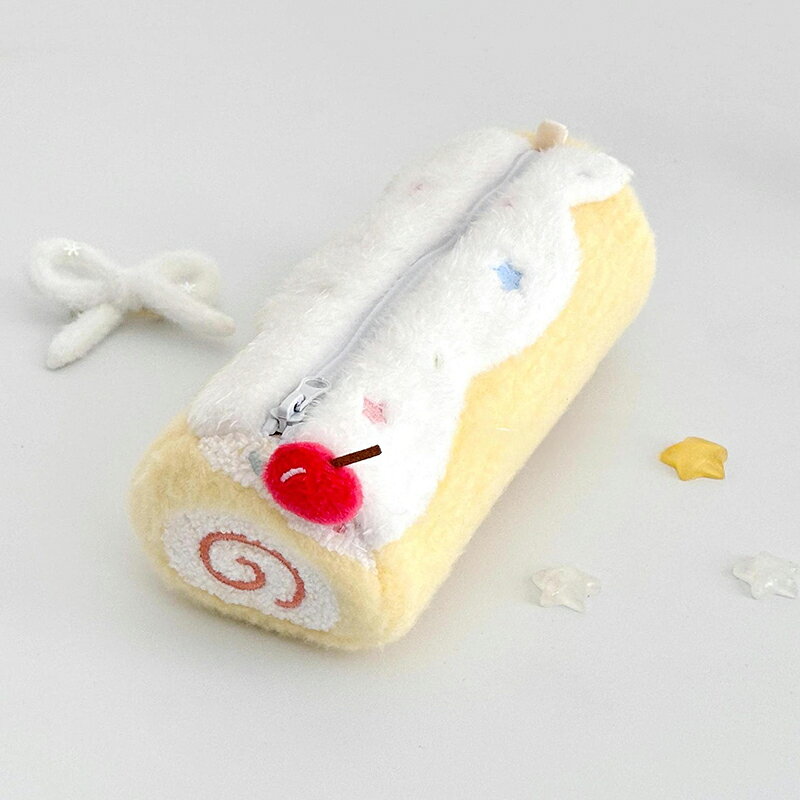 送料無料 スイスロール型 ペンケース ロールケーキ 筆箱 ぬいぐるみ ペンポーチ 文具収納ポーチ もふもふ ぬいぐるみペンケース 文房具収納袋 収納ポーチ ぬいぐるみ収納ポーチ 収納袋 ポーチ 化粧ポーチ コスメポーチ ふわふわ 癒し系 楽天海外通販 shawrich-10009787 shawrich サンプル画像3