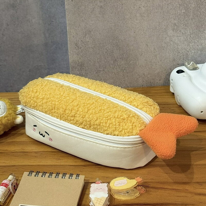 送料無料 エビフライの尾型 ペンケース 天ぷら風 エビシッポ 筆箱 ぬいぐるみ ペンポーチ 文具収納ポーチ もふもふ ぬいぐるみペンケース 文房具収納袋 収納ポーチ ぬいぐるみ収納ポーチ 収納袋 ポーチ 化粧ポーチ コスメポーチ ふわふわ 癒し系 楽天海外通販 shawrich-10009794 shawrich サンプル画像3
