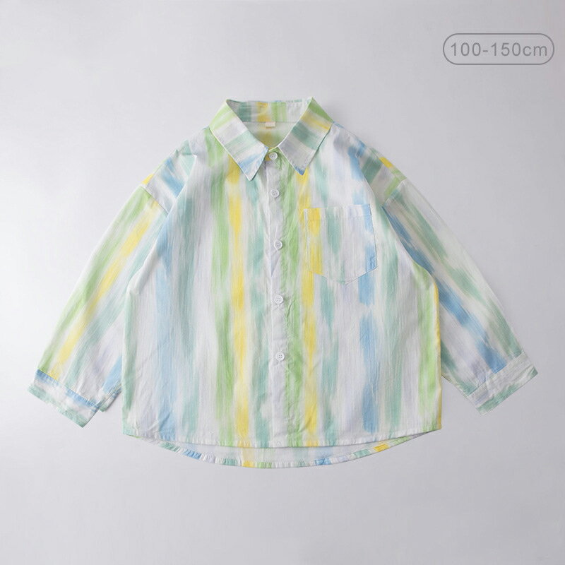 送料無料 子供服 長袖シャツ キッズ 長袖 シャツ 綿100％ ストライプシャツ カジュアルシャツ 男の子 ..