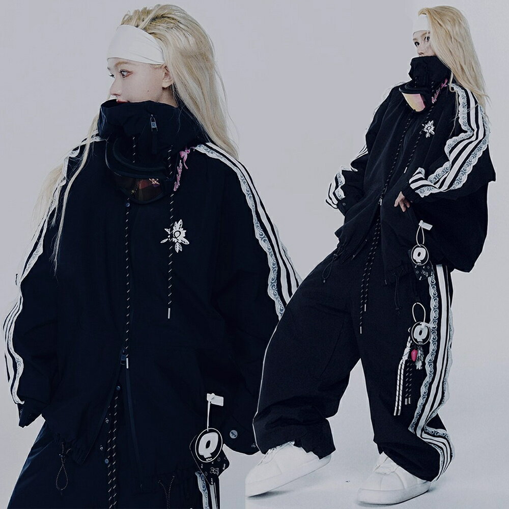 送料無料 スノーボードウェア スキーウェア スノボウェア レディース メンズ 上下セット セットアップ スノボジャケット スキージャケット 前開き フード付き アウター スノボパンツ スキーパンツ ロングパンツ ボトムス 長ズボン ゆったり 黒 楽天海外通販