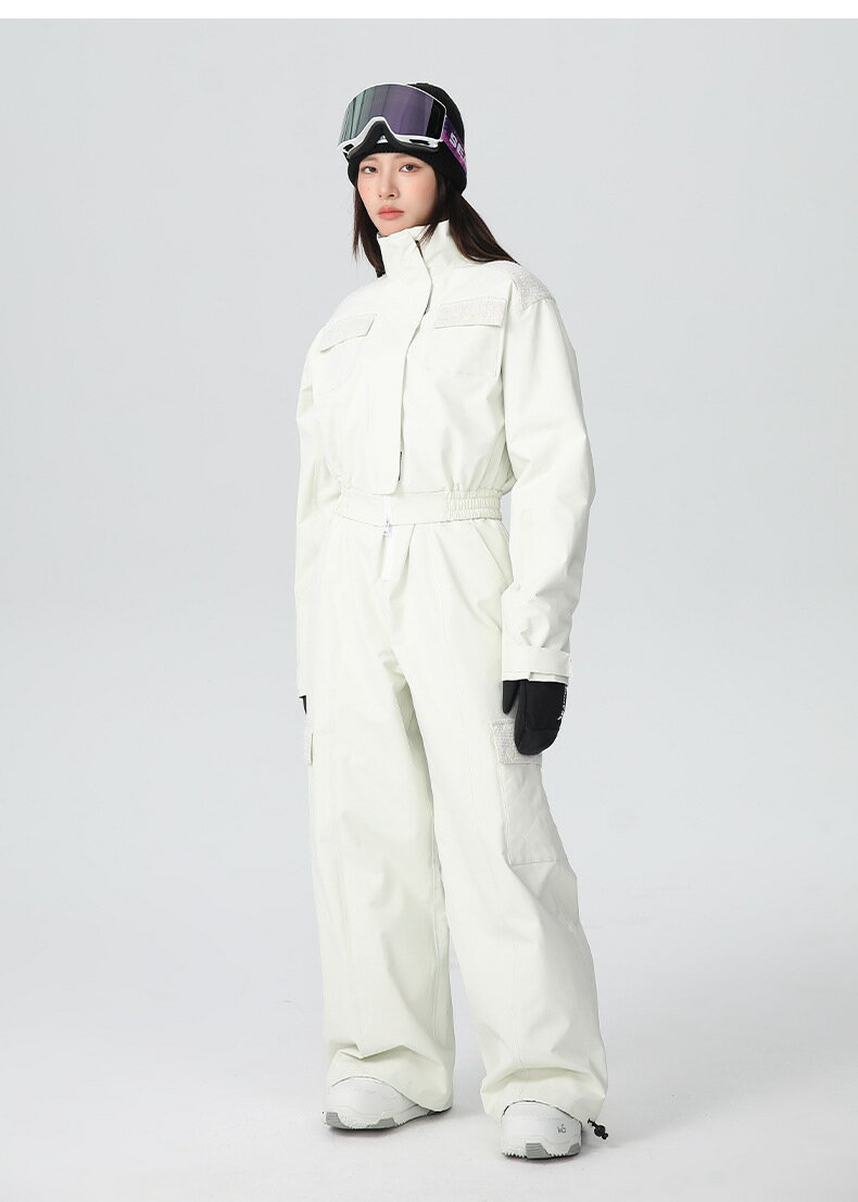 送料無料 3L レディース スキーウェアセット ジャケット+ビブパンツ スノーボード ウェア 上下セット ..