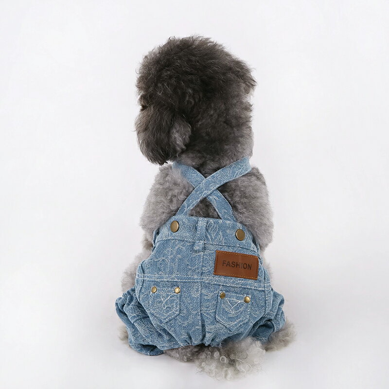连衣裙 - 送料無料 犬 服 犬服 犬の服 デニム デニムオーバーオール 犬用 ジャカード柄 デニムオーバーオール おしゃれ かっこいい ペット服 ト 犬服 ジャカードデニム パンツ型 ペット用 洋服 イヌ用 ワンちゃん用 DOG お散歩 お出掛け オーバーオール 超可愛い 楽天海外通販