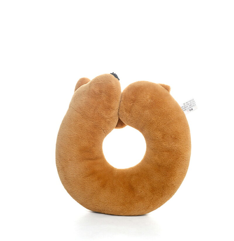 shawrichの送料無料 子犬 U 型ネックピロー オリジナル正規品 全長約 30cm ふわふわ毛素材 車 飛行機用首枕 インテリア雑貨 誕生日プレゼント 楽天海外通販｜アングル3