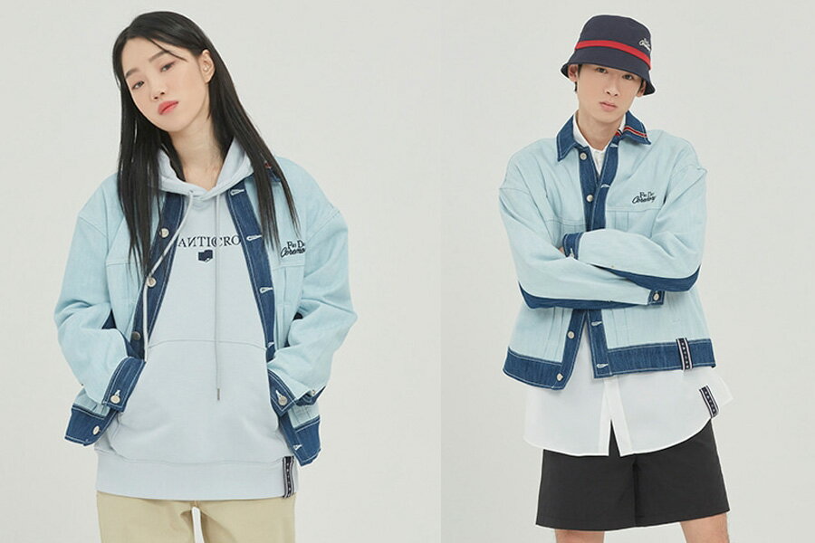 HE&SHE [送料無料] 【ロマンティッククラウン】 ROMANTIC CROWN ビックシルエット オーバーサイズ オーバーフィット ルーズフィット カジュアル ユニセックス ストリート ストライプ 長袖シャツ FRIDAY TRUCKER JACKET