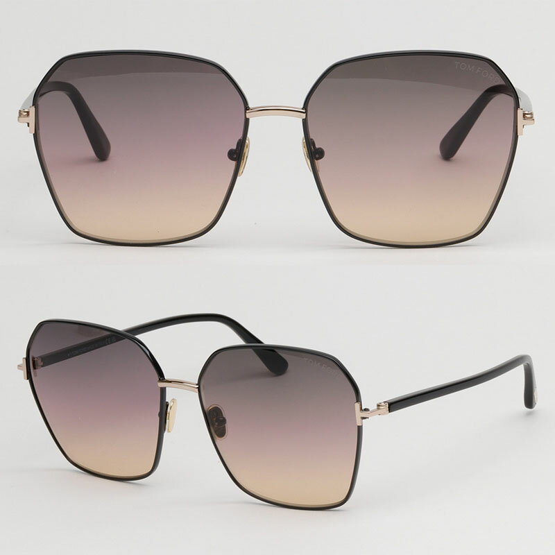 Rakuten - HE&SHE 【送料無料】TOM FORD トムフォード 大人気 TF839 01B ブランドサングラス ウェリントンサングラス ファッションサングラス レギュラーフィット 旅行 ユニセックス 男女兼用 メンズサングラス レディースサングラス