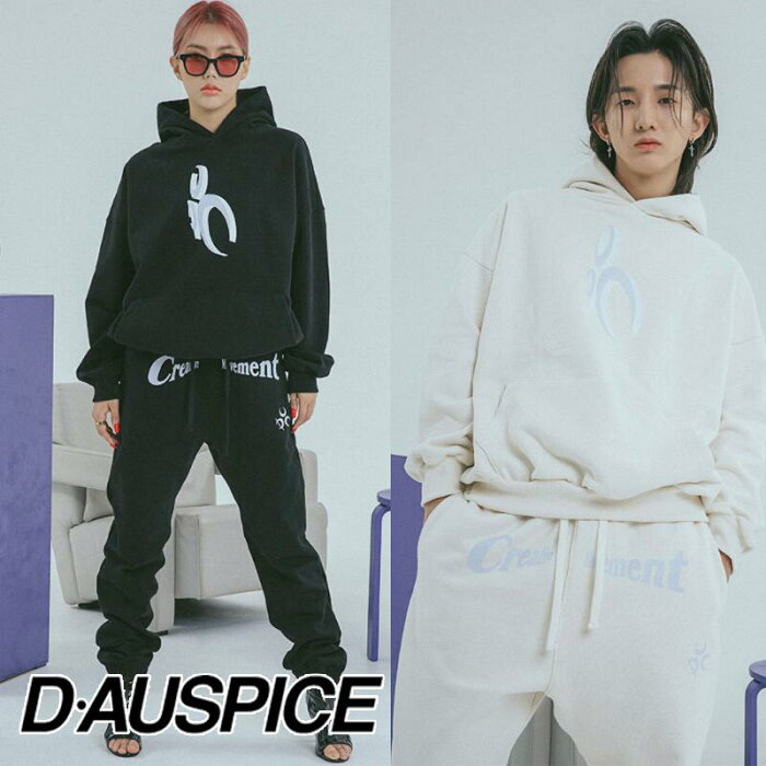 HE&SHE [送料無料] D・AUSPICE ディーオスピス DAUSPICE [SET-UP] OG Sweat Hoodie セットアップ ユニセックス ストリートファッション トレーナ パーカー フーディー 運動服 韓国芸能人 韓国ブランド カジュアル ルーズフィット オーバーサイズ