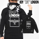 在庫セール★HE SHE 送料無料 【ボーイロンドン】 BOYLONDON KOREA メンズトレーナー ユニセックス ストリートファッション メンズスウェット B63MT46U89 ロゴTシャツ メンズ長袖 レディーストレーナー 韓国ファッション イーグルー柄