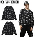 HE SHE 送料無料 【ボーイロンドン】 BOYLONDON KOREA ユニセックス ストリートファッショントレーナー MTM スウェット B53MT01U89 メンズトレーナー