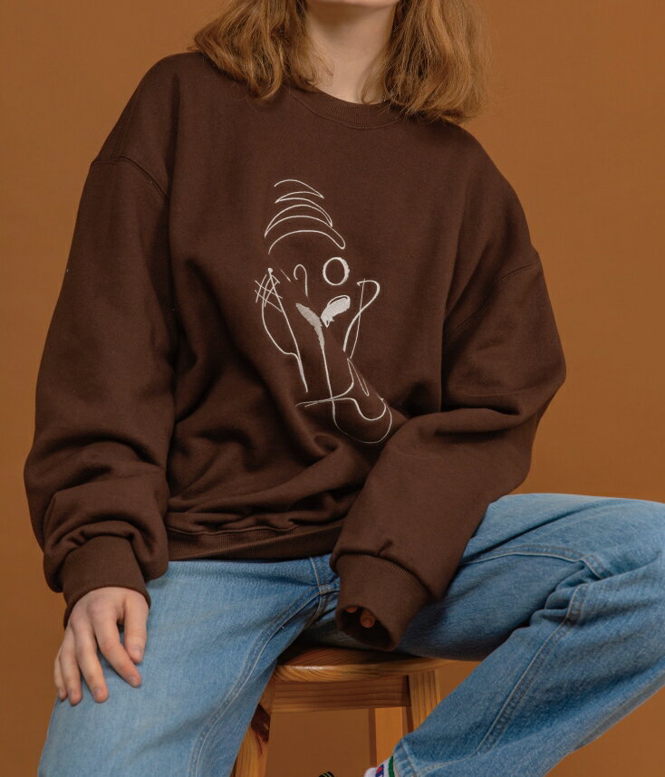 CPGN STUDIO [����̵��] PIERROT EMBROIDERY OVER FIT MTM �ԥ����ɽ��ȥ졼�ʡ� ��˥��å��� ���ȥ꡼�� �����奢�� ����ץ� �ȥ졼�ʡ� �������å� MTM