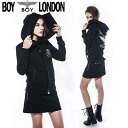 特価セール★HE&SHE [送料無料] BOYLONDON KOREA 【ボーイロンドン】 B61TC08F89 ーオーバトリート ファンキー ジップアップ フード