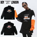 ボーイロンドン HE&SHE [送料無料] BOYLONDON KOREA 【ボーイロンドン】 B83TL1429U ビックシルエット オーバーサイズ オーバーフィット ユニセックス ストリート ファンキー 長袖Tシャツ韓国ファッション韓国ブランドメンズトレーナメンズファッション男女兼用