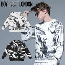 HE SHE 送料無料 【ボーイロンドン】 BOYLONDON KOREA ビックシルエット オーバーサイズ オーバーフィット ユニセックス ストリート ファンキー トレーナー MTM スウェット B71MT10U