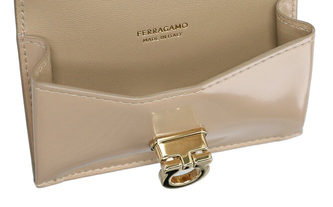 HE&SHE [送料無料] FERRAGAMO★レディースガンチニカードケース カード入れ カードホルダー 定期いれ・名刺入れ 2つ折り 折りたたみ レディース レザー財布 スモール ミニ財布 22 0435 763024
