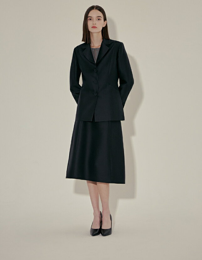 HE&SHE [送料無料] ACCBEE アックビー Sablie bar jacket サブリエバージャケット 高級さ レディース 女性 女子 シルクジャケット カジュアル フォーマル エレガント