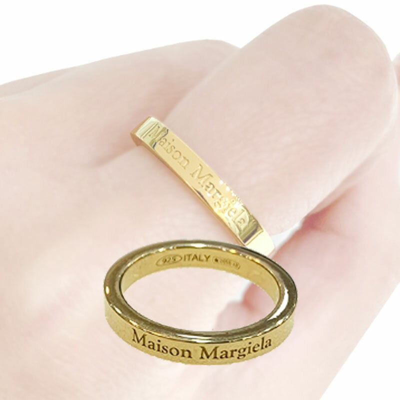 乐天商城 - HE&SHE【送料無料】MAISON MARGIELA メゾンマルジェラ LOGO RING ロゴリング 指輪 男女兼用 メンズ レディース クリスマス バレンタインデー ホワイトデー SM1UQ0080 SV0158 950