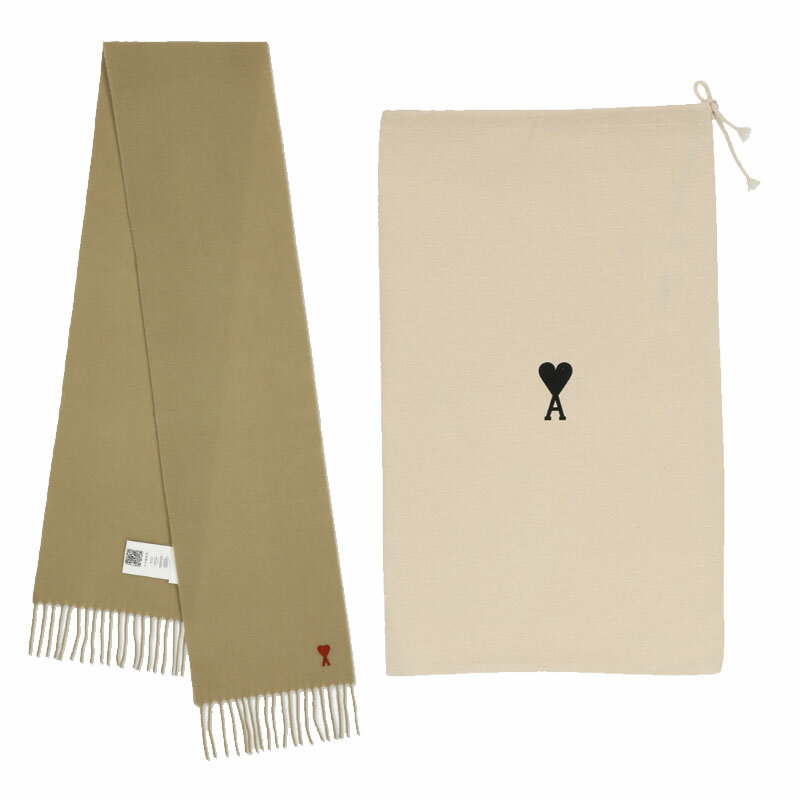 HE&SHE [送料無料] AMI PARIS アミパリス ウールスカーフ Ami de Coeur fringed-edge wool scarf ユニセックス メンズ レディース カジュアル クラシック プレゼント ホワイトデー バレンタインデー クリスマス マフラー USF405334265のサムネイル